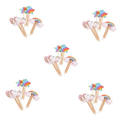 DECHOUS 5 Sätze Kuchendekorations-picks Künstliche Dekoration Außendekoration Cupcake Topper Einhorn Kindergeburtstag Dekoration Neuartige Kuchenauswahl Cupcake-topper-stick 24 Stück * 5 DECHOUS 5 Sätze Kuchendekorations-picks Künstliche Dekoration Außendekoration Cupcake Topper Einhorn Kindergeburtstag Dekoration Neuartige Kuchenauswahl Cupcake-topper-stick 24 Stück * 5 von DECHOUS
