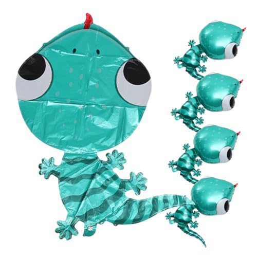 DECHOUS 5 Stück Gecko Folienballons Aufblasbare Tierballons für Kindergeburtstag und Partydeko Langlebig und Sicher Schöne Dekoration für Unvergessliche Feiern DECHOUS 5 Stück Gecko Folienballons Aufblasbare Tierballons für Kindergeburtstag und Partydeko Langlebig und Sicher Schöne Dekoration für Unvergessliche Feiern von DECHOUS