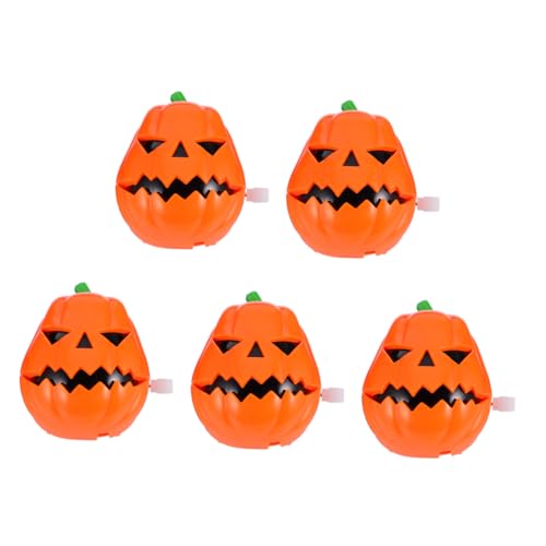 DECHOUS 5 Stück Halloween Aufziehspielzeug mit Lustige Springende Kürbisfiguren für Dekoratives Wind Up für Halloween Party und Schreibtischdeko DECHOUS 5 Stück Halloween Aufziehspielzeug mit Lustige Springende Kürbisfiguren für Dekoratives Wind Up für Halloween Party und Schreibtischdeko von DECHOUS