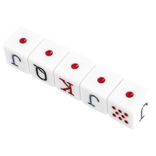 DECHOUS 5 Stück Quadratische Ecke weiß Nr. 16 jqk Tischspiel Kartenspiel Poker 5St -Stütze Spielwürfel Requisiten Partyspiel -Requisiten Trinkspielwürfel Jetons Acryl DECHOUS 5 Stück Quadratische Ecke weiß Nr. 16 jqk Tischspiel Kartenspiel Poker 5St -Stütze Spielwürfel Requisiten Partyspiel -Requisiten Trinkspielwürfel Jetons Acryl von DECHOUS