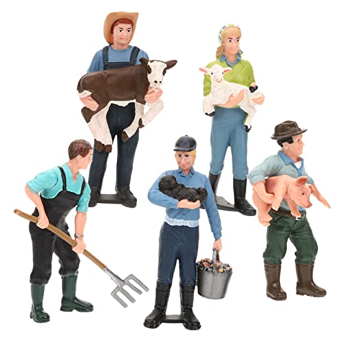 DECHOUS 5 Stück Simulations-Farm-Ranch Rollenspiel Bauernmodell Eingetopfte Ornamente Bauern Figur Modell Für Sandtisch Bauernstatuenfiguren Mini-Figuren- Landarbeiterfiguren Harz DECHOUS 5 Stück Simulations-Farm-Ranch Rollenspiel Bauernmodell Eingetopfte Ornamente Bauern Figur Modell Für Sandtisch Bauernstatuenfiguren Mini-Figuren- Landarbeiterfiguren Harz von DECHOUS