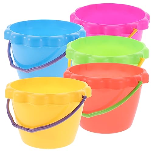 DECHOUS 5 Stück Teiliges Bunte Sandspielzeuge Tragbare Sandkübel für Robuste und Langlebige Eimer für Strand und Garten Fördert Kreativität und Vorstellungskraft für Zufällige Farbe DECHOUS 5 Stück Teiliges Bunte Sandspielzeuge Tragbare Sandkübel für Robuste und Langlebige Eimer für Strand und Garten Fördert Kreativität und Vorstellungskraft für Zufällige Farbe von DECHOUS