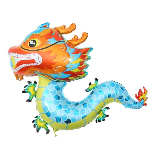 DECHOUS 5 Stück Teiliges Chinesisches Neujahr Ballon Blauer Aluminium Dragon Luftballon Wiederverwendbar Einfach Aufzublasen Wetterfest für Partydekoration Innen und Außen DECHOUS 5 Stück Teiliges Chinesisches Neujahr Ballon Blauer Aluminium Dragon Luftballon Wiederverwendbar Einfach Aufzublasen Wetterfest für Partydekoration Innen und Außen von DECHOUS