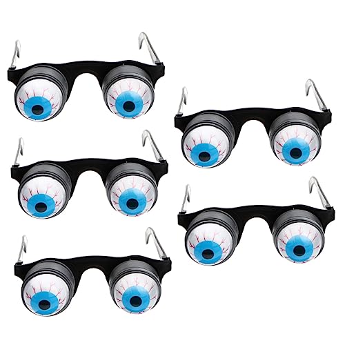 DECHOUS 5 Stück lustige Brille gefälschte Augapfel-Brille Party lustige Frühlingsaugapfelbrille halloween horror halloween grusel gläser Streichquellen Brille gruselige Requisiten Plastik DECHOUS 5 Stück lustige Brille gefälschte Augapfel-Brille Party lustige Frühlingsaugapfelbrille halloween horror halloween grusel gläser Streichquellen Brille gruselige Requisiten Plastik von DECHOUS