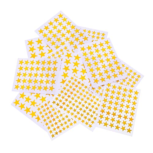 DECHOUS 50 Blatt Sterne-Aufkleber für Kind Vinyl klein winzig Stickers for belohnungsaufkleber schulsachen schulzubehör schul Sachen Stern-Aufkleber- Schreibwarenetikett Golden DECHOUS 50 Blatt Sterne-Aufkleber für Kind Vinyl klein winzig Stickers for belohnungsaufkleber schulsachen schulzubehör schul Sachen Stern-Aufkleber- Schreibwarenetikett Golden von DECHOUS