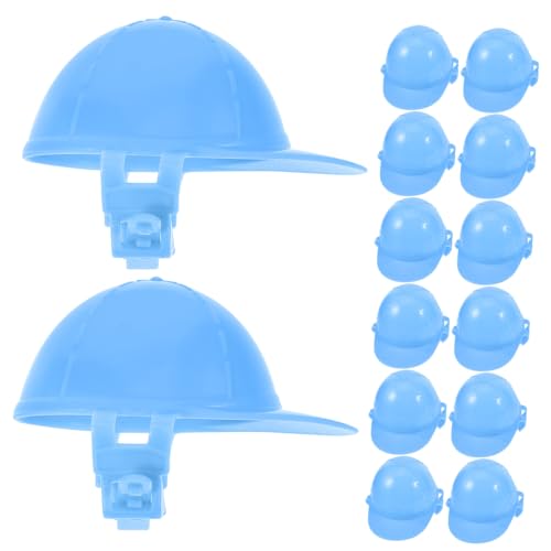 DECHOUS 50 Stück Cake Topper Helm Szene Babypuppe Zubehör Miniatur Partyhüte Für Junge Konstruktion Schutzhelm Für Mini-sicherheitshut- Kappe Plastik Sky-Blue DECHOUS 50 Stück Cake Topper Helm Szene Babypuppe Zubehör Miniatur Partyhüte Für Junge Konstruktion Schutzhelm Für Mini-sicherheitshut- Kappe Plastik Sky-Blue von DECHOUS