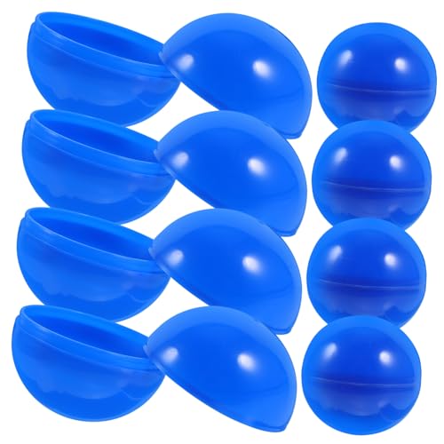 DECHOUS 50 Stück Lotteriekugel Nachfüllungen Für Kaugummiautomaten Kaugummis Befüllbare Kugeln Aktivitätsball Runde Kapseln Bälle Für Mini -bälle Werfen Mini Grube Brettspiele Blue von DECHOUS