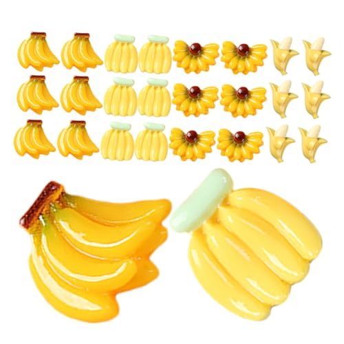 DECHOUS 50 Stück Mini-Bananen Kunst Früchte schälen drinnen ausgestopft hart deko gefälschte Banane simuliertes Obst Bananenstütze Künstliche Bananen Harz DECHOUS 50 Stück Mini-Bananen Kunst Früchte schälen drinnen ausgestopft hart deko gefälschte Banane simuliertes Obst Bananenstütze Künstliche Bananen Harz von DECHOUS