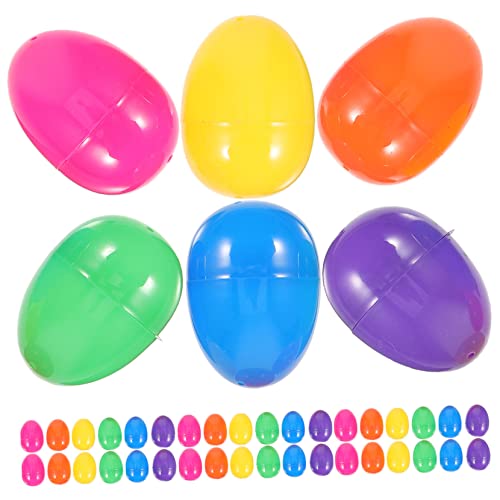 DECHOUS 50 Stück Osterei Spielzeugeier Befüllbares Ei Leer Vor Party Pastell Eier Befüllbar Für Jumbo Ostereier Schachteln Bunte Ostereier-dekorationen Osterdeko Plastik DECHOUS 50 Stück Osterei Spielzeugeier Befüllbares Ei Leer Vor Party Pastell Eier Befüllbar Für Jumbo Ostereier Schachteln Bunte Ostereier-dekorationen Osterdeko Plastik von DECHOUS
