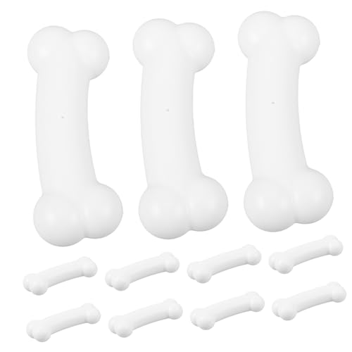 DECHOUS 50 Stück Teiliges Halloween Knochen aus Langlebigem Kunststoff Realistische Kleine Künstliche Knochen für Tischdeko und DIY Grusel Requisiten Leicht Vielseitig für Halloween Party von DECHOUS