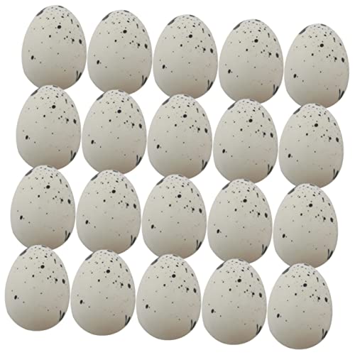 DECHOUS 50 Stück kleine Eier gefälschtes Ei Dekoration Kleinkinder Mini Ostereier Easter Eggs Easter Decoration Dekorative Eier Ostern dekoratives Ei Partytütenfüller Schaum von DECHOUS