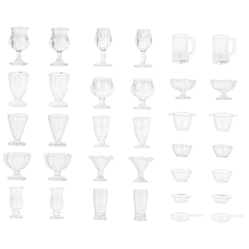 DECHOUS 51 Stück Bonbon-Modell bastel Set für für Children Toys wohnraumdeko Toys entzückende Mini-Kochgeschirrmodelle Mini-Kunststoff-Bastelverzierung Plastik von DECHOUS
