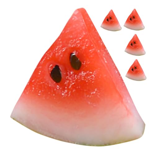 DECHOUS 5Stücke Mini Wassermelonenscheiben Deko Realistische Accessoires Für Kreative Dekoration Und Haushalt DECHOUS 5Stücke Mini Wassermelonenscheiben Deko Realistische Accessoires Für Kreative Dekoration Und Haushalt von DECHOUS