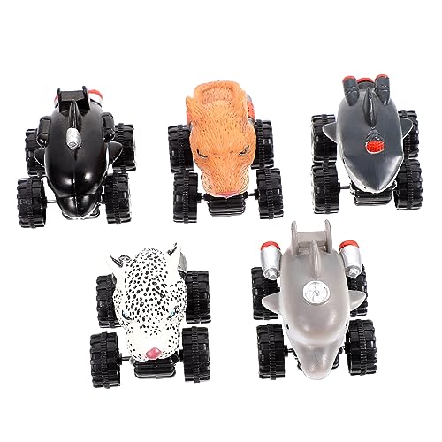 DECHOUS 5Stücke Pull Back Auto Für Interaktive Reibungskraftwagen Pädagogisches Mit Tiermotiven Als Geburtstagsgeschenk Oder Partybevorzugung Für Kleinkinder Und Jungen von DECHOUS