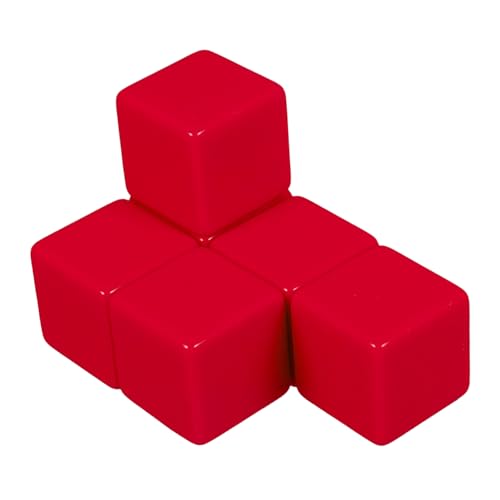 DECHOUS 6 Pcs Große Leere Beschreibbare Plastikwürfel Für DIY -brettspiele Unterrichten Von Hilfe Und Interaktives Lernzimmer Und Heimgebrauch Zu Hause von DECHOUS