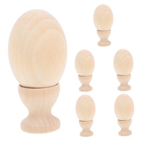 DECHOUS 6 Sets Eierablage Ornamente Ornamente Für Simulationseier Festival Eierkunst Basteln Eier Dekorationsset Künstliche Eier Khaki Holz DECHOUS 6 Sets Eierablage Ornamente Ornamente Für Simulationseier Festival Eierkunst Basteln Eier Dekorationsset Künstliche Eier Khaki Holz von DECHOUS