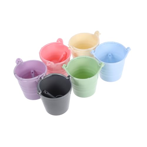 DECHOUS 6 Sets Miniatur Eimerspielzeug Kleinkinderspielzeug Für Draußen Puppenhaus Eimer Und Eimer Für Strandspielzeug Wasserspielzeug Gartengeräte Für Jungen Sandeimer Aus DECHOUS 6 Sets Miniatur Eimerspielzeug Kleinkinderspielzeug Für Draußen Puppenhaus Eimer Und Eimer Für Strandspielzeug Wasserspielzeug Gartengeräte Für Jungen Sandeimer Aus von DECHOUS