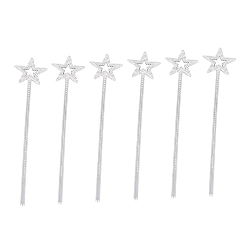 DECHOUS 6 Stück Feenstab Fairy Wand Party Dekoration gieskanne kinderspielzeug hühner Cosplay Sternenstab Feenstäbe stecken Party Zauberstab Zauberstäbe Silver DECHOUS 6 Stück Feenstab Fairy Wand Party Dekoration gieskanne kinderspielzeug hühner Cosplay Sternenstab Feenstäbe stecken Party Zauberstab Zauberstäbe Silver von DECHOUS
