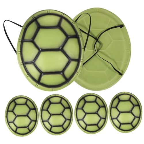 DECHOUS 6 Stück Karnevals-schildkrötenpanzer Hülse Erwachsene Kostüm Halloween-kostüm Für Party Halloween-kostüme Für Schildkrötenkostüm Favorisieren Green von DECHOUS