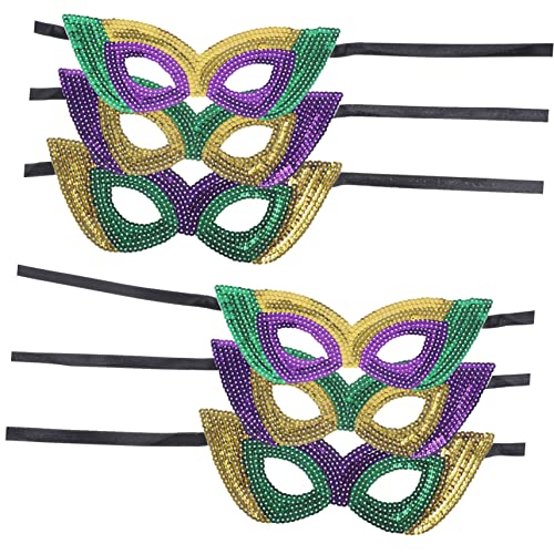 DECHOUS 6 Stück Karnevalsmaske Grimassenkostüm Masken Maskerade Cosplay-maske Kostüm Maske Frauenmaske Halloween-maske Party-maske Dekorative Maske Karneval Liefert Pailletten DECHOUS 6 Stück Karnevalsmaske Grimassenkostüm Masken Maskerade Cosplay-maske Kostüm Maske Frauenmaske Halloween-maske Party-maske Dekorative Maske Karneval Liefert Pailletten von DECHOUS