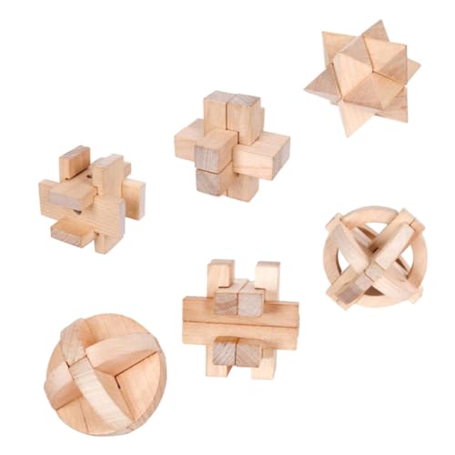 DECHOUS 6 Stück Kongming Schlossspielzeug Puzzlekleber Puzzlematte Schlüsselspielzeug Entsperren Freischalten Nützliches Puzzle- Kongming-sperre Kinderspielzeug Holz DECHOUS 6 Stück Kongming Schlossspielzeug Puzzlekleber Puzzlematte Schlüsselspielzeug Entsperren Freischalten Nützliches Puzzle- Kongming-sperre Kinderspielzeug Holz von DECHOUS
