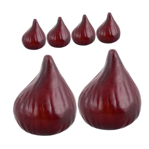 DECHOUS 6 Stück Künstliche Feige Lebendige Früchte-Requisiten Künstliches Modelldekor Fruchtmodellverzierungen Falsches Obstdekor Gefälschte Früchte Mini-Fake-Obst Dark Brown Schaum DECHOUS 6 Stück Künstliche Feige Lebendige Früchte-Requisiten Künstliches Modelldekor Fruchtmodellverzierungen Falsches Obstdekor Gefälschte Früchte Mini-Fake-Obst Dark Brown Schaum von DECHOUS