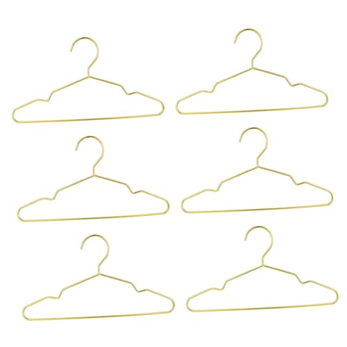 DECHOUS 6 Stück Puppenaufhänger Dollhouse Modebügel Babypuppenbügel Kleiderbügel Für Puppen Mini -puppenbügel Puppenzubehör Miniaturbekleidungsbügel Miniatur Kleiderbügel Stahl Golden DECHOUS 6 Stück Puppenaufhänger Dollhouse Modebügel Babypuppenbügel Kleiderbügel Für Puppen Mini -puppenbügel Puppenzubehör Miniaturbekleidungsbügel Miniatur Kleiderbügel Stahl Golden von DECHOUS
