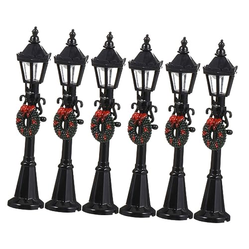 DECHOUS 6 Stück Straßenlaternen Modell Weihnachtslaternenpfähle Mini Lampe Für Dorfhäuser Straßenlaternen Requisite Miniaturen Dorf Miniatur Puppenhaus DECHOUS 6 Stück Straßenlaternen Modell Weihnachtslaternenpfähle Mini Lampe Für Dorfhäuser Straßenlaternen Requisite Miniaturen Dorf Miniatur Puppenhaus von DECHOUS