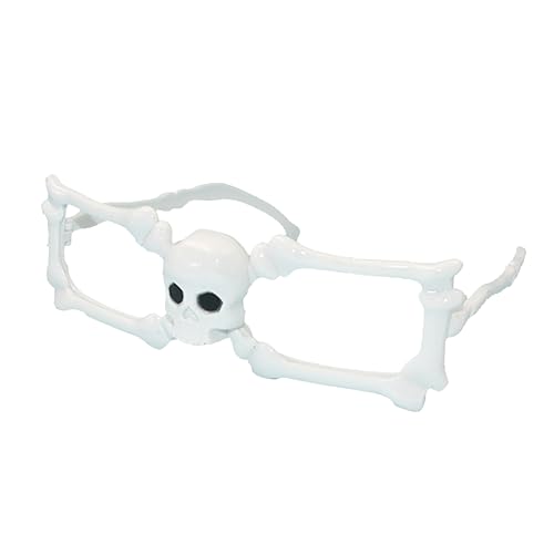 DECHOUS 6 Stück Teiliges Halloween Brillenset Kunststoffrahmen Lustige Partybrillen mit Kürbis Fledermaus Spinnennetz Skelett für Kostüm Karneval Fasching Zubehör von DECHOUS