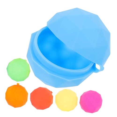 DECHOUS 6 Stück Teiliges Wasserspielbälle Wiederverwendbare Silikon Wasserbomben für Strand und Poolspiele Buntes Design für Sommeraktivitäten für Familien und Gruppenspiele von DECHOUS