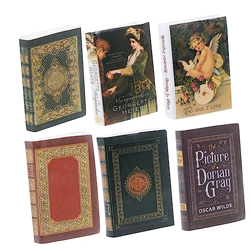 DECHOUS 6 Stück Vintage Buchmodell für spielzeuge für gieskanne kinderspielzeug Decor Books Bücher Modell Bücherdekoration Mini-Buchschmuck Mini-Buchhandwerk Papier DECHOUS 6 Stück Vintage Buchmodell für spielzeuge für gieskanne kinderspielzeug Decor Books Bücher Modell Bücherdekoration Mini-Buchschmuck Mini-Buchhandwerk Papier von DECHOUS