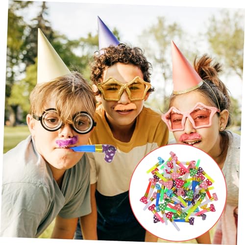 DECHOUS 60 Stück Bunte Partytröten Papier Luftrüssel Bunt Gemischt Lustige Pfeifen zum Anfeuern Geburtstags und Festtagszubehör Kinderfreundliche Tröten für DECHOUS 60 Stück Bunte Partytröten Papier Luftrüssel Bunt Gemischt Lustige Pfeifen zum Anfeuern Geburtstags und Festtagszubehör Kinderfreundliche Tröten für von DECHOUS
