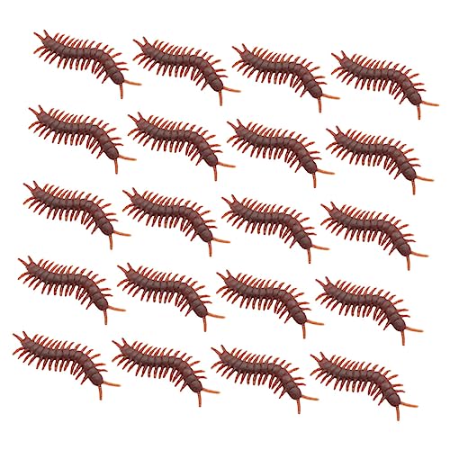DECHOUS 60 Stück Simulierte Tentipede -spielzeuge Halloween Gruseliger Streich Klein -tausendfüßler Sensorisch Trick -Plaything Tausendfüßler Für Plastik von DECHOUS