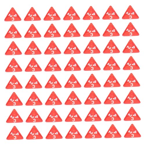 DECHOUS Elegantes 60-teiliges Mehrseitiges Würfelset – in Großpackung Mit Rotem Acryl Und Exquisitem Design von DECHOUS