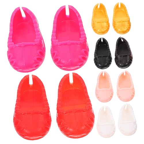 DECHOUS 6Paare Niedliche Puppenschuhe Für Puppen Mini Hausschuhe Und Zubehör Für Puppenkostüme Und Mikro Landschaften von DECHOUS