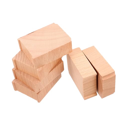 DECHOUS Brückenstützen Aus Holz Für Eisenbahnschienen – Stabiler Brückenpfeiler Für Spielzeugeisenbahnen Für Kinder – Set Mit Gleiserhöhungen von DECHOUS