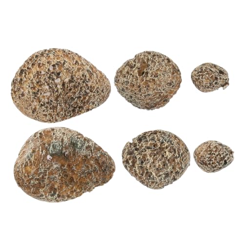 DECHOUS 6pcs Simulationssteindekoration Künstliche Landschaftssteingarten Accessoires Landschaft Yard Und Panzersteindekoration von DECHOUS