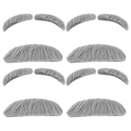 DECHOUS 8 Set Alter Mann Schnurrbart Und Augenbrauen Kleben Auf Gefälschte Augenbrauen Und Schnurrbart-Kit Für Kinder Männer Und Frauen- Alter Mann Opa-Kostümzubehör Für Halloween Party DECHOUS 8 Set Alter Mann Schnurrbart Und Augenbrauen Kleben Auf Gefälschte Augenbrauen Und Schnurrbart-Kit Für Kinder Männer Und Frauen- Alter Mann Opa-Kostümzubehör Für Halloween Party von DECHOUS