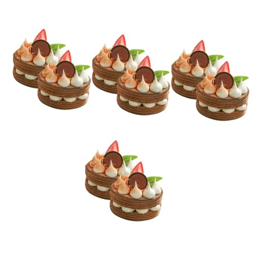 DECHOUS 8 Simulation Kuchen gefälschte Kekse Faux-Cupcake zum Präsentieren hochzeitsdeko hochzeits dekoration Mini-Kuchen Tischdekorationen Kuchenverzierungen Fotografie Requisiten von DECHOUS