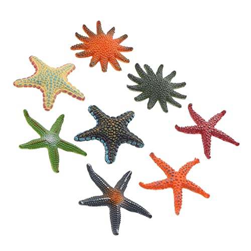 DECHOUS 8 Stück Meereslebewesen Modell Dekoration Ornament Meerestiere Meerestiere Für Kleine Meerestierfiguren Seestern Für Den Schreibtisch Seestern Figur von DECHOUS