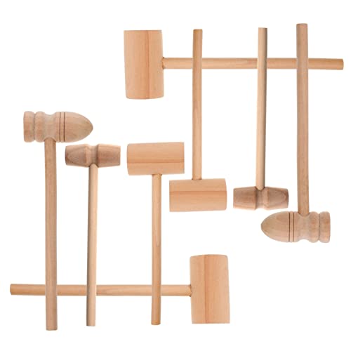 DECHOUS 8 Stück Mini-Holzhammer Eierhammer klein praktischer Hammer für Holzbearbeitung Ostern Holzhammer Werkzeug Fleischhammer aus Holz hölzerner Rippenbrecher Osterholzhammer DECHOUS 8 Stück Mini-Holzhammer Eierhammer klein praktischer Hammer für Holzbearbeitung Ostern Holzhammer Werkzeug Fleischhammer aus Holz hölzerner Rippenbrecher Osterholzhammer von DECHOUS