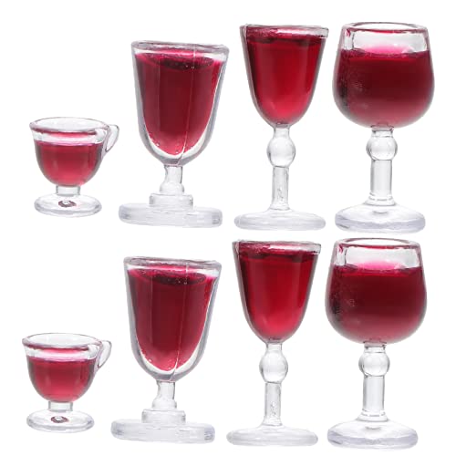 DECHOUS 8 Stück Mini Weinglas Miniatur-puppenhauszubehör Kleines Hauszubehör Puppe Weinkelch Winzige Hausweingläser Miniatur-weinbecher Mini Weingläser Puppenhaus Weinbecher PVC DECHOUS 8 Stück Mini Weinglas Miniatur-puppenhauszubehör Kleines Hauszubehör Puppe Weinkelch Winzige Hausweingläser Miniatur-weinbecher Mini Weingläser Puppenhaus Weinbecher PVC von DECHOUS