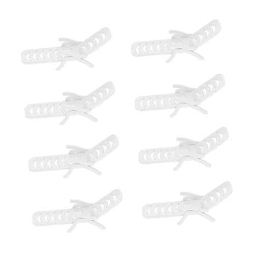 DECHOUS 8 Stück Strandkorb Dekoration متة strandstuhl The Suprise fogelschreker die bescherung mini Scale Miniatur Modelle Ozeandekor Mini-Stuhl-Modell Mini Strandkorb PVC Weiß von DECHOUS