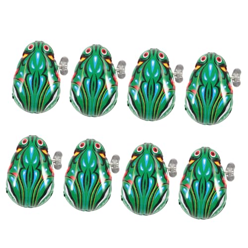 DECHOUS 8 Stücke Mini Frosch Figuren Wind-up Hopping Frösche Pädagogisches Spielzeug Für Jungen Und Mädchen von DECHOUS