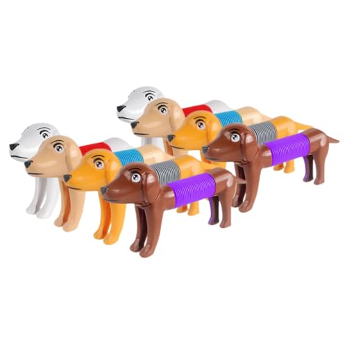 DECHOUS 8Stücke Pop Tube Hundespielzeug Interaktives Dehnbares Tierspielzeug Farben Je Für Kreative Beschäftigung Und Spielspaß von DECHOUS