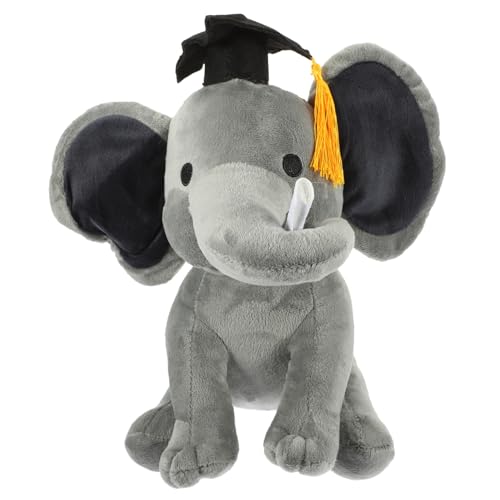 DECHOUS Abschlussgeschenk Abschluss Plüschtier Abschluss-Stofftier Puppe niedliche Cute Toy Abschluss gefüllter Elefant Elefantenspielzeug für Kleinkinder PP Baumwolle Grey DECHOUS Abschlussgeschenk Abschluss Plüschtier Abschluss-Stofftier Puppe niedliche Cute Toy Abschluss gefüllter Elefant Elefantenspielzeug für Kleinkinder PP Baumwolle Grey von DECHOUS
