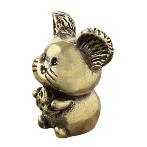 DECHOUS Antike Messingmaus Ratte Messing - Figur Golden DECHOUS Antike Messingmaus Ratte Messing - Figur Golden von DECHOUS