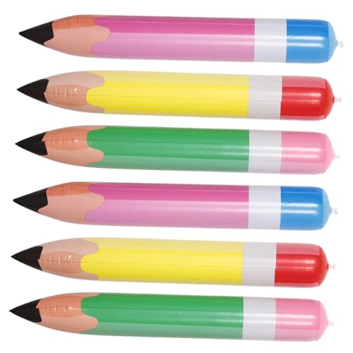 DECHOUS Aufblasbarer Jumbo-bleistift, 6 Stück, Großer Aufblasbarer Bleistift, Riesiger Bleistift-hängeballon, Großer Buntstift-ballon Für Schulanfang, Abschlussfeier, Geburtstag, DECHOUS Aufblasbarer Jumbo-bleistift, 6 Stück, Großer Aufblasbarer Bleistift, Riesiger Bleistift-hängeballon, Großer Buntstift-ballon Für Schulanfang, Abschlussfeier, Geburtstag, von DECHOUS