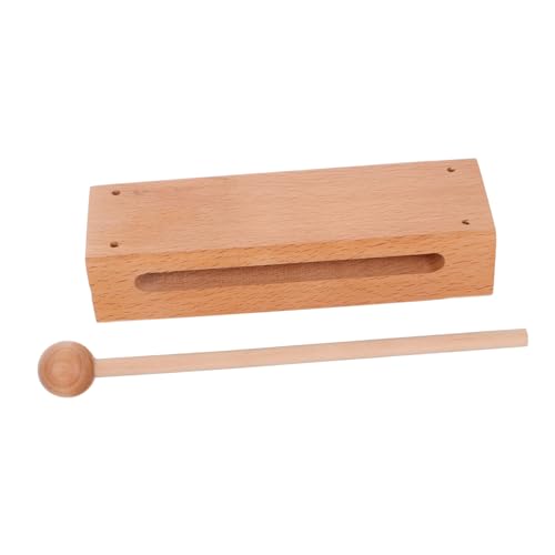 DECHOUS Bangzi-schlaginstrument Holzblock Klingel Für Klassenmanagement Musikinstrument Klasse Glocke Jam-Block Reaktionsschnelles Glockenspiel Im Klassenzimmer Orff-Instrumente Hölzern von DECHOUS
