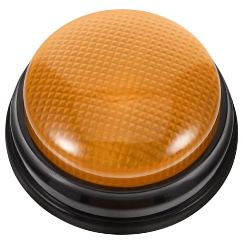 DECHOUS Beleuchteter Sound Button Wege Lichter Button Mit Sound Spiele Für Buzzer Laute Buzzer Licht Party Spiele Sprach Kunststoff Gelb von DECHOUS